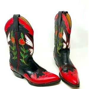 Montana brand goat leather cowboy boots.